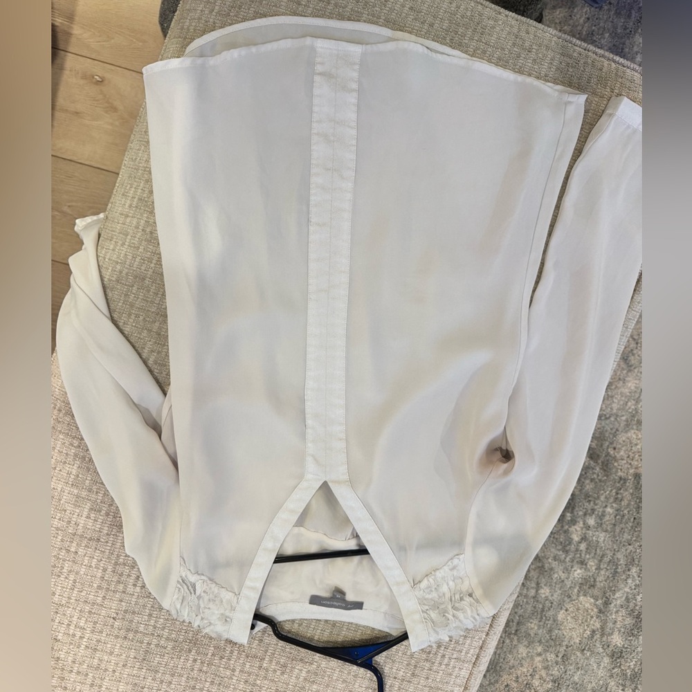 NY Collection Light Gray Blouse